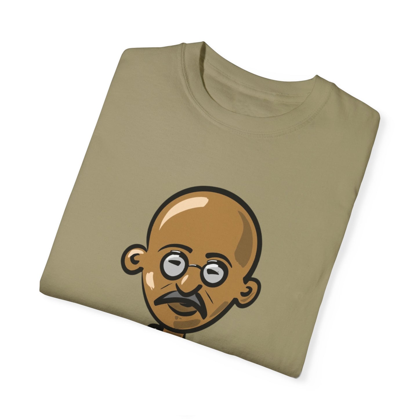 Unisex Garment-Dyed T-shirt Gandhi cartoon