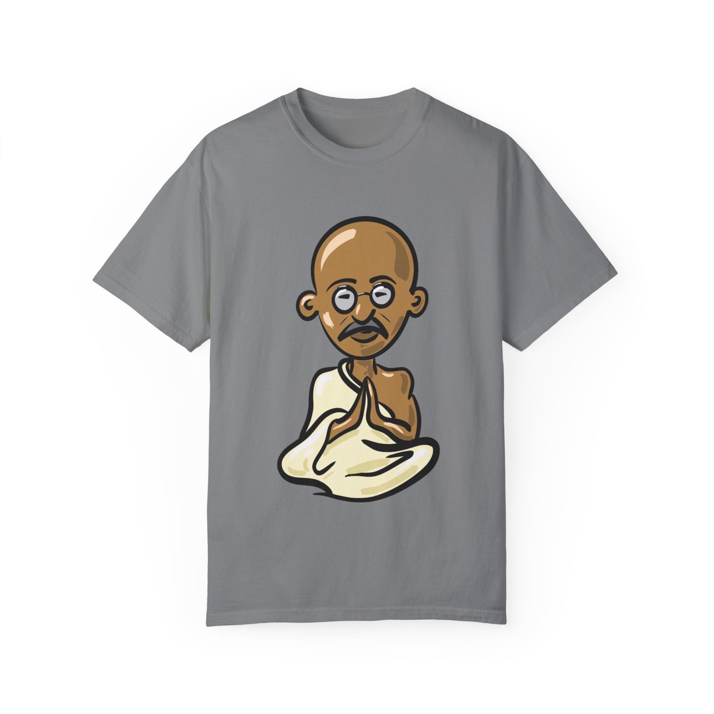 Unisex Garment-Dyed T-shirt Gandhi cartoon
