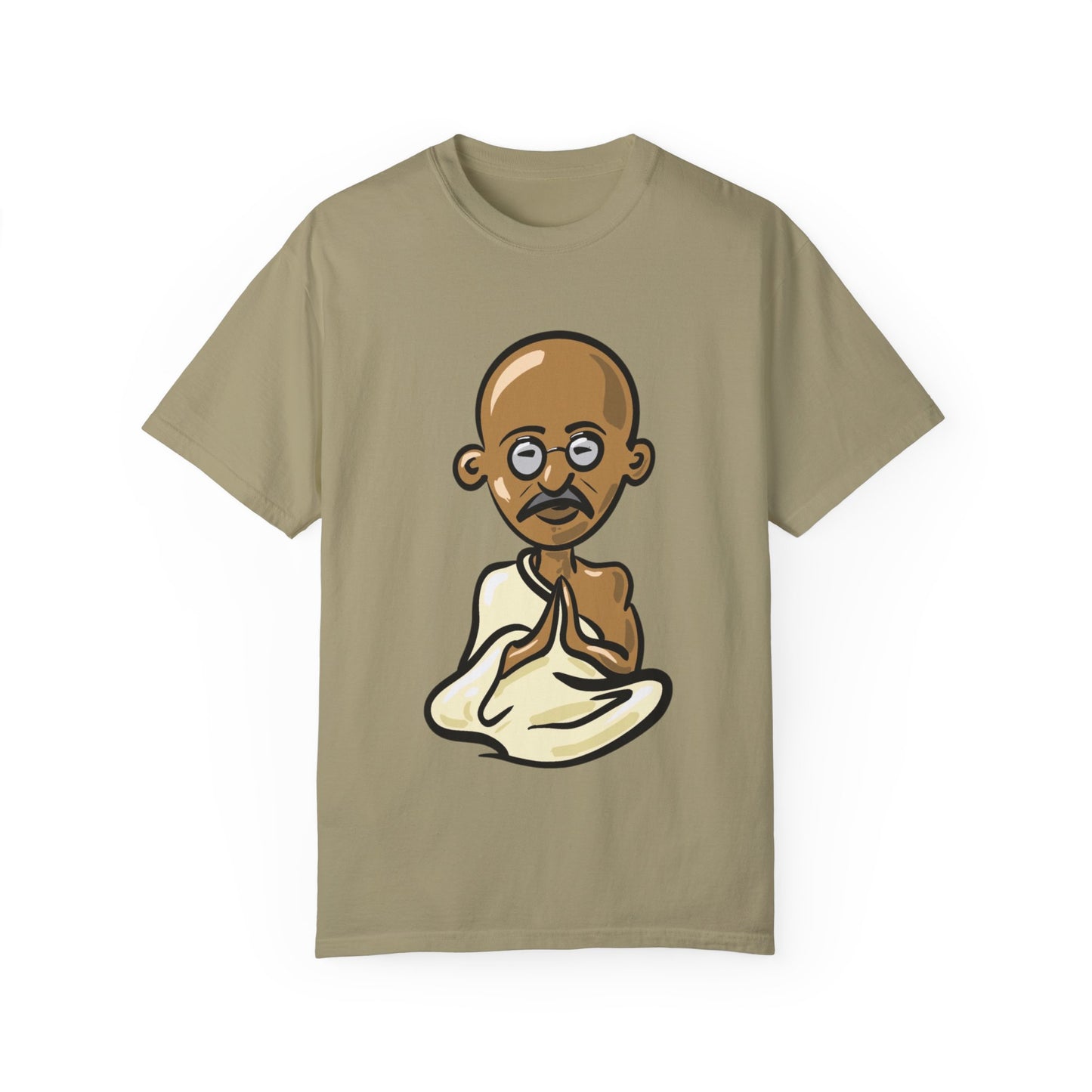 Unisex Garment-Dyed T-shirt Gandhi cartoon